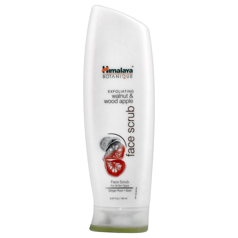 Himalaya Botanique, Exfoliating Walnut & Wood Apple Face Scrub, For All Skin Types, 5.07 fl oz (150 ml)