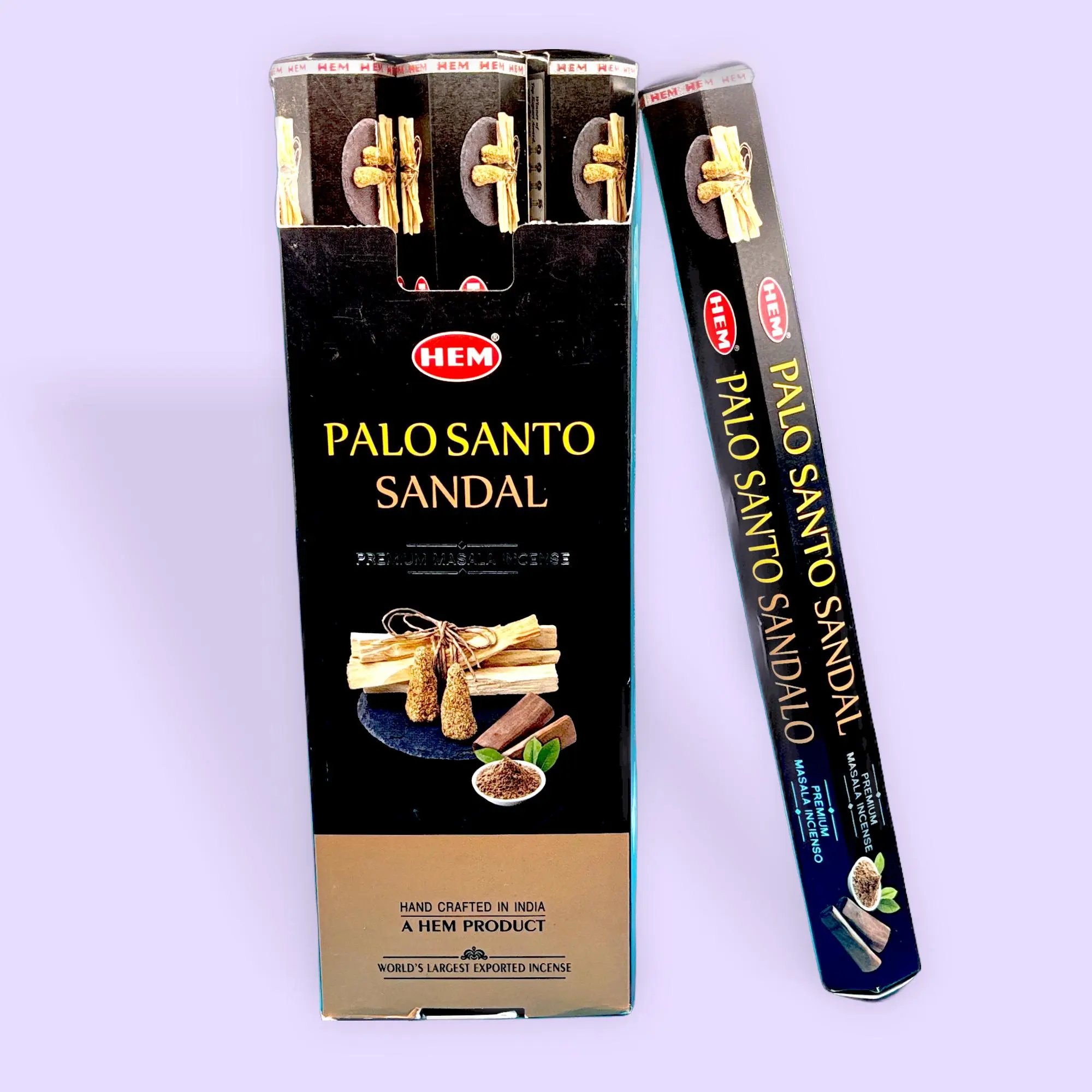 Palo Santo and Sandalwood Incense, 1-Pack Home Supplies Fragrance with Soothing Scent for Stress Relief