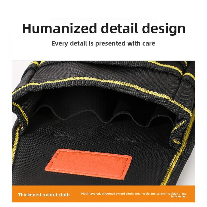 Three-Layer Electrician Tool Bag Adjustable Thickened Wear-Resistant Tool Waist Bag Industrial Grade Hardware Tool Bag
