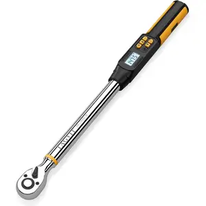 Digital Torque Wrench 1/2 Inch Drive, 17.38-147.5Ft-lb/10-200Nm,  Torque Wrench, +-2% High Accuracy with with Preset Value, Data Storage, Buzzer and LED Flash Notification for