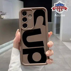 Letter Advanced fashion gift Case for Samsung S25 ultra plus S24 S23 S22 Ultra Plus Shockproof Full Camera Protection Durable slim Silicone Cover