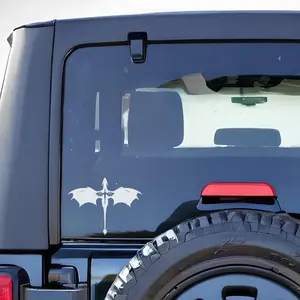Fourth Wing Car Decal, Dragon Rider Decal, Bookish Fantasy Gift