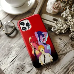Makima, Reze & Denji Chainsaw Man phone case, Chainsaw Man Characters, Between control, desire, and chaos Tough Case cover for iP 17 16 15 14 13 12 plus pro max SS24,25 Plus Ultra, Gift for Anime Chainsaw Man Lovers