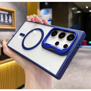 StarTU Magnetic MagSafe Case for Samsung Galaxy S25 / S24 / S23 / S22 Ultra & Plus – Slim Clear Hard Back Cover, Shockproof Bumper with Individual Camera Lens Protector