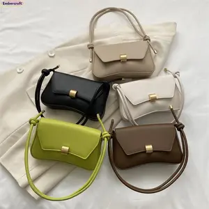 Women's Baguette Bag Y2K Retro Aesthetic, Viral TikTok Style Minimal Soft-Leather Underarm Shoulder Bag Crossbody Bag, Lightweight Chic Spacious Everyday Essential Perfect for daily commute, shopping, travel, nights out