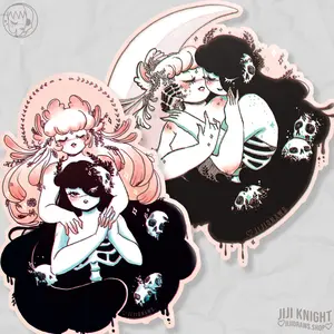 Sticker // La Muerte Y Fiora Pink Set