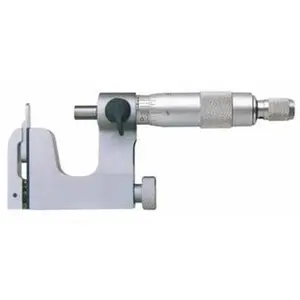 Value Collection 0 to 25 mm Range, Carbide Face, Satin Chrome Coated, Mechanical Multi Anvil Micrometer Friction Thimble, 0.01 mm Graduation 600-1525, Micrometers