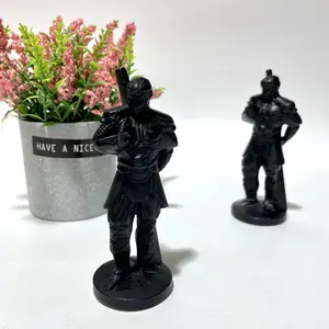 IG Crystal 1 Count 12cm Height Black Obsidian Wukong Crystal Carving Natural Stone Gem Mining Chakra Balancing Reiki Healing Crystal Mystery Crystal Display Crystal Shopping Online Home Office Decor