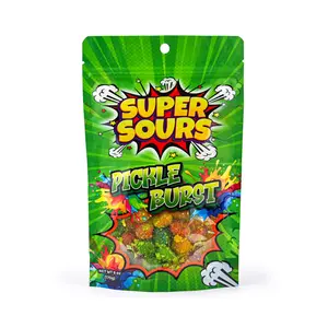 Super Sours Pickle Burst Edible Gummy Tangy Super Sours Pickle Burst Edible Gummy Tangy