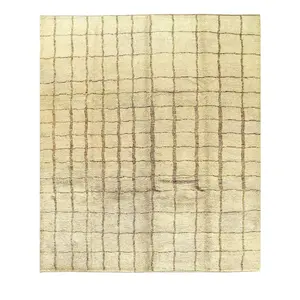 Canvello Beige Moroccan Rug - 8' X 10'
