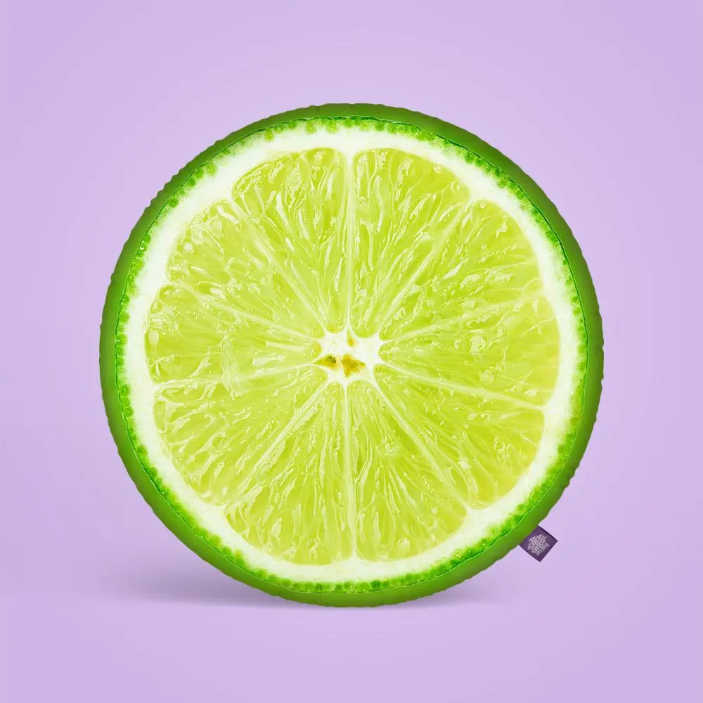 Lime Pillow | All About Vibe – Cute Plush 3D Lime That Brightens Any Room | Fresh Zesty Decor & Funny Unique Gift | Soft Plush, Made in USA