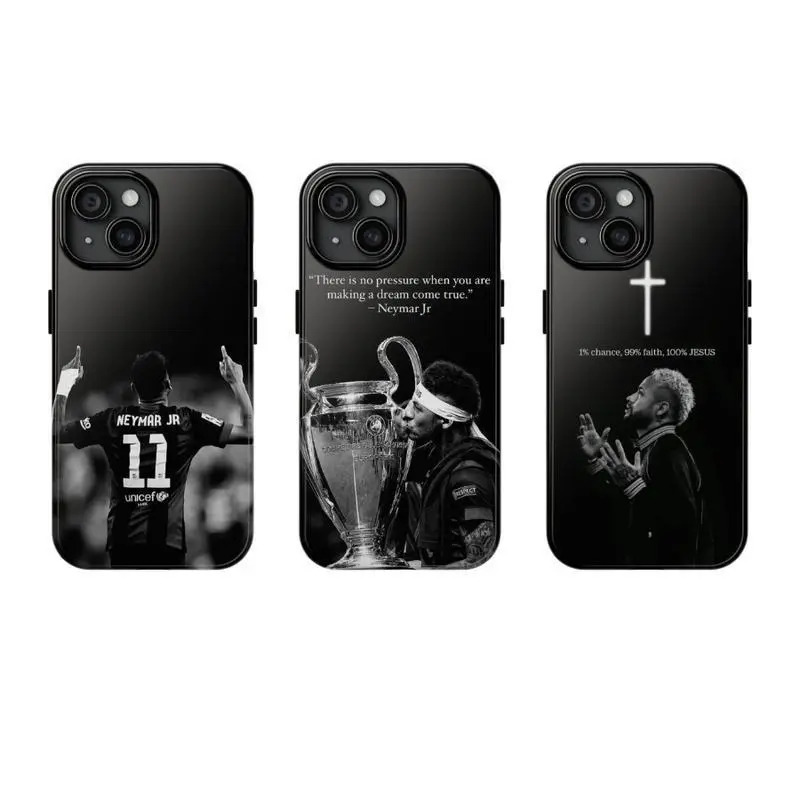 Neymar JR Durable Phone Cover Accessories - TPU & Polycarbonate Protection, Drop-Resistant, Scratch-Resistant, Precise Fit, Raised Edges Case for iPhone 12-17 (Pro Series) & Samsung S22-25 Devices, Durable Cover, Shockproof Phone Cover