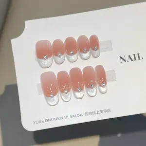 Handmade Press On Nails | 10pcs Set | Reusable Fake Nails