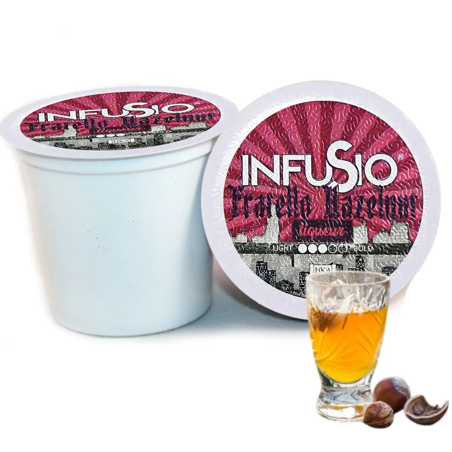InfuSio Fratello Hazelnut K Cups Flavored Cocktail-Inspired Coffee Pods