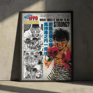 [Sale off up to 65%] [No frame, Free Ship] Hajime no Ippo Anime/Manga Poster Art Print - Ippo Makunouchi