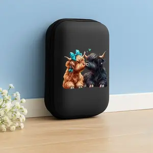 Office & Travel Essential Eva Hard Case Storage Box, Simple Design + Mesh Pocket, Durable Portable Accessories Organizer