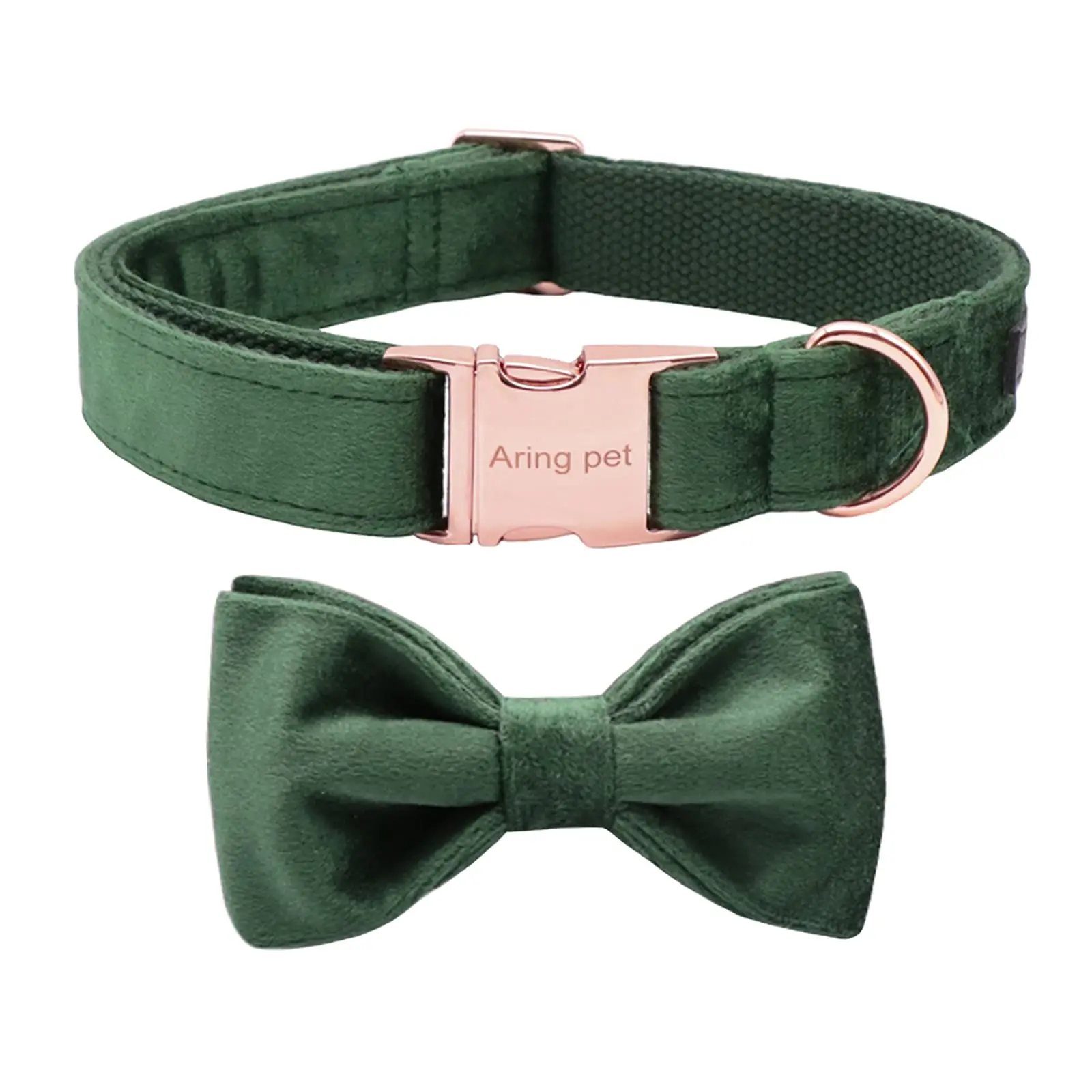 ARING PET Dog Collars with Bowtie-Velvet Dog Bow tie Collar, Adjustable for Small to Large Dogs Personalized tiktokshopbacktoschool