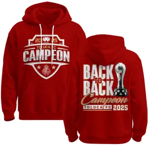 Back to Back Toluca FC Bicampeones 12 Historia Soccer Shirt, Back Graphic Championship Celebration Tee, Red Legacy Football Fans Shirt, Double Champion Tribute Unisex Top Streetwear