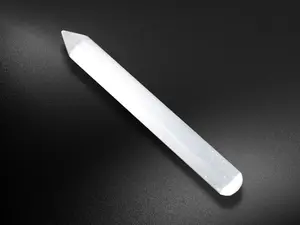Selenite Crystal Wand, 5-6" Polished Selenite Massage Wand for Energy Cleansing, Crystal Grid, Reiki Healing, Meditation, Crystal Gift