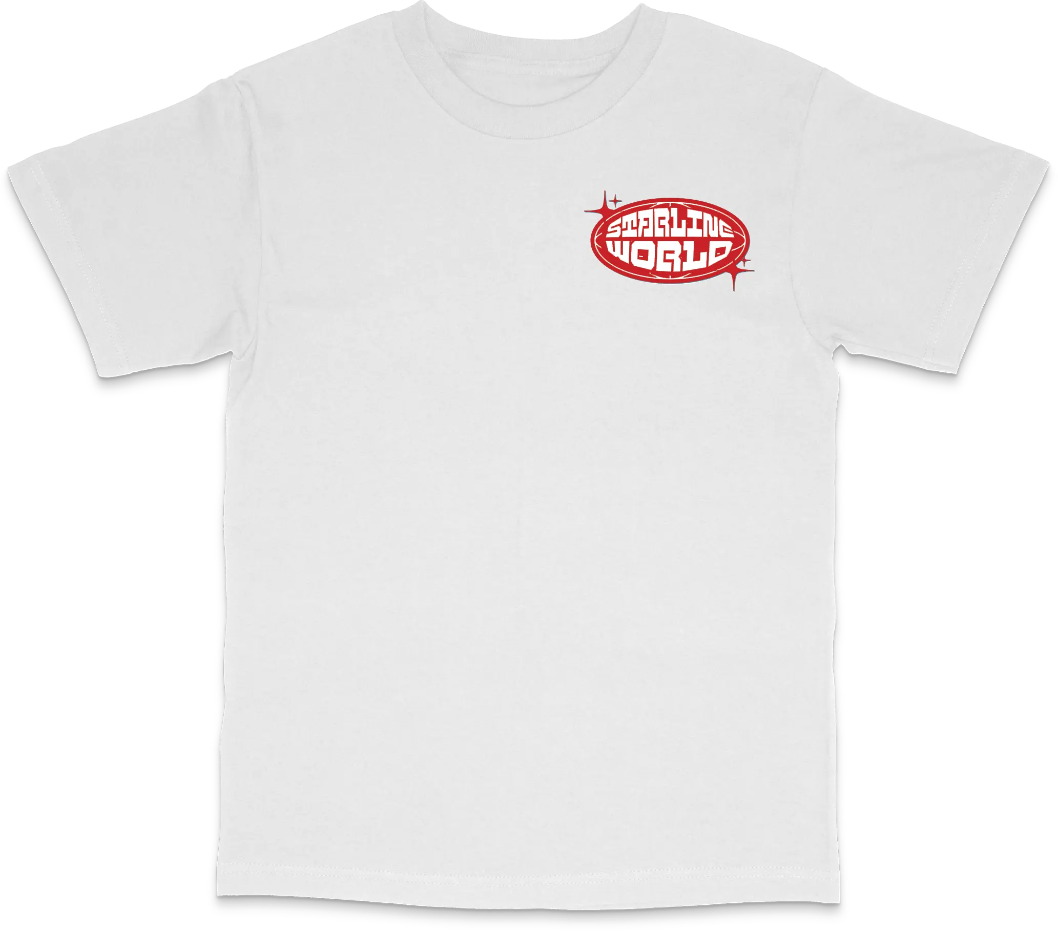 StarlineWorld (White-Red) Tee