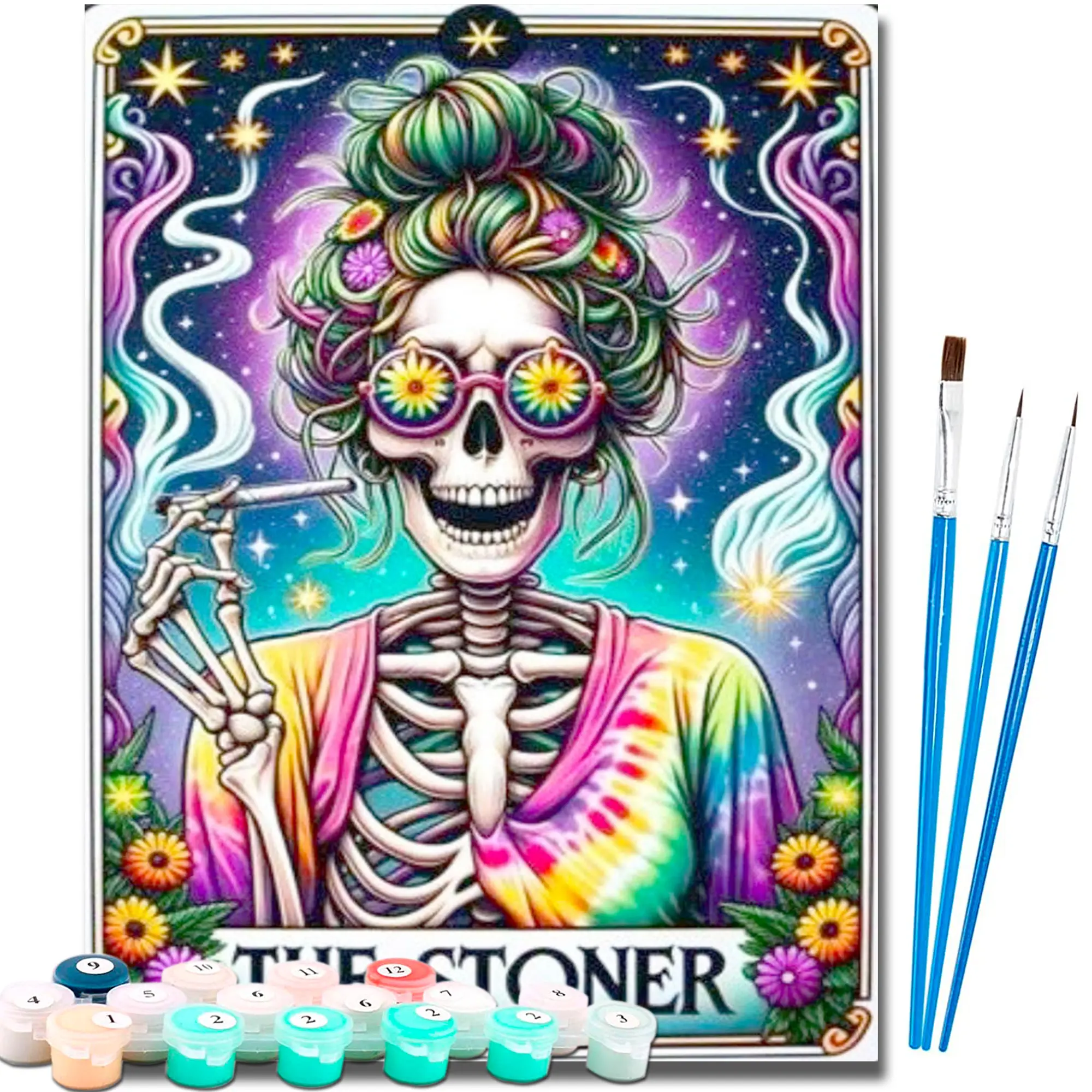16x20 in Paint by Numbers Kit for Adults - DIY Decorative Painting Set, Handcraft Art Supplies, Easy Canvas Kit for Surprise Gifts & Home Wall Decor, Handcraft Art Kit, Hobbies Kit Adults