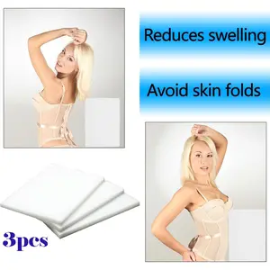 Pack of 3 Lipo Foam Boards, Lumbar Shaping Board for Liposuction, Abdominal Compression Gasket, Post-Surgery Liposuction Board, Lipo Foam Belly Flattening Board