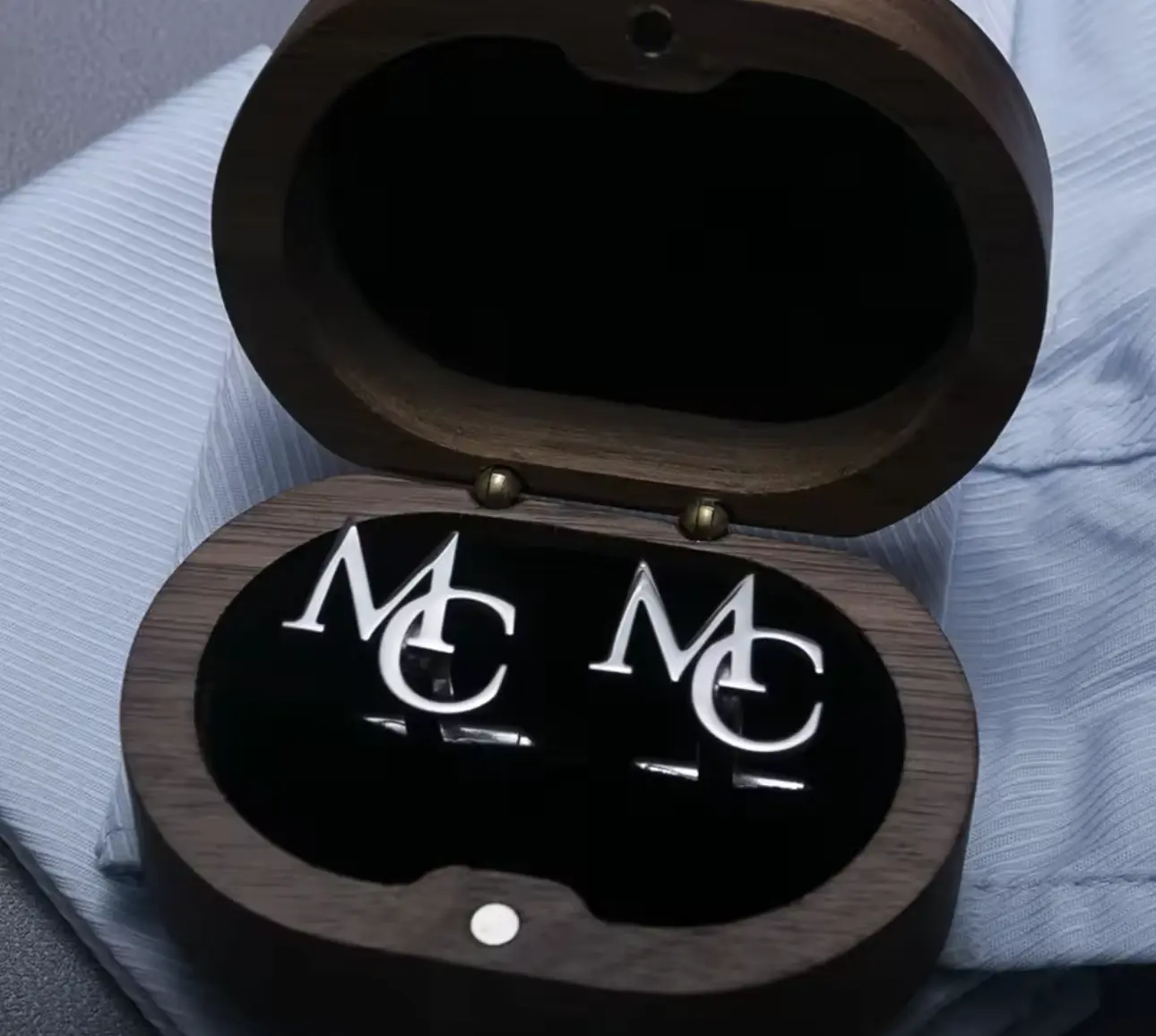 Men's Custom Cuffs | Stainless Steel Initials Cufflinks - Fashionable Jewelry for Men | Vola