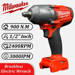 Milwaukee 900Nm High Torque Impact Wrench 1/2" Cordless Brushless – 2400RPM Power Tool for Auto Repair & Heavy Duty Jobs Variable Speed Kit