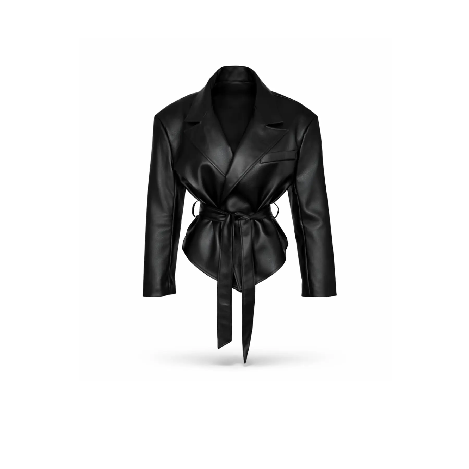 Faux Leather Moto Jacket