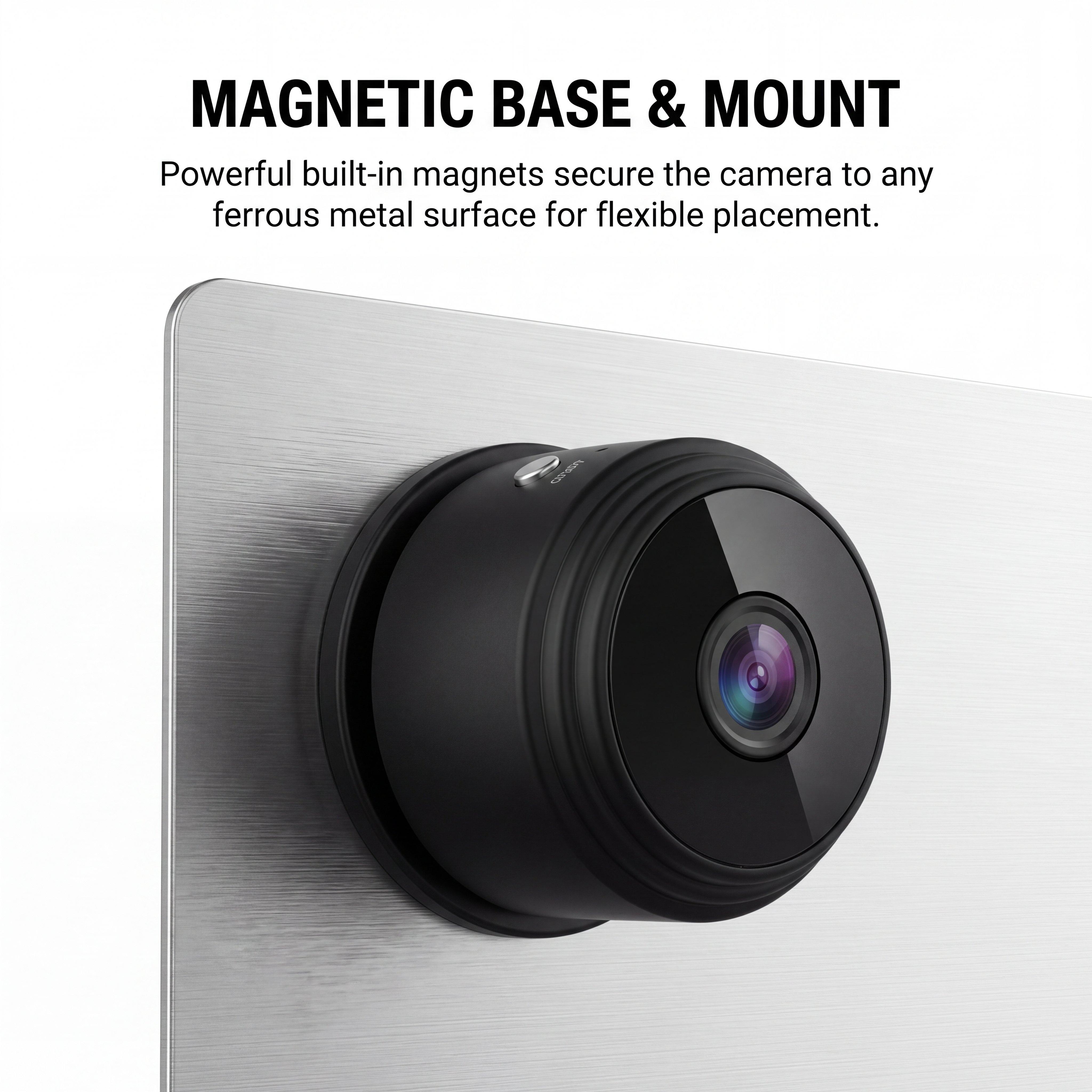 1080P Magnetic Mini Camera | Camera Uses 2.4G WiFi for Live Viewing, Night Vision, SD Card Recording, Portable for Travel, Kids & Daily Use + Free Stand