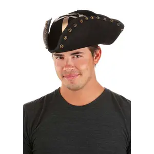 Adult Tricorn Blackbeard Pirate Hat
