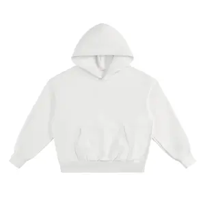 Kored Essential Heavyweight Fleece Hoodie - Unisex Fitted Long Sleeve Casual Korean Minimalist Hooded Sweatshirt for Autumn RW0035