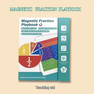 Magnetic Fraction Demonstration Book, 1 Set Math Teaching Aid Basic Arithmetic Operations Learning Toy Gift, Interactive Visual Learning Tool for Kids#GLOBAL PICKS School Supplies