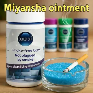 Bottled Gel-Type Smoke Eliminator, Balm, Easily Extinguishes Cigarette Butts, Easy To Clean, Removes Odors, And Purifies The Air, Suitable For Hotels, Homes, Offices, Restaurants, Outdoor Camping, Etc., Fragrance, Best Choice For Smokers