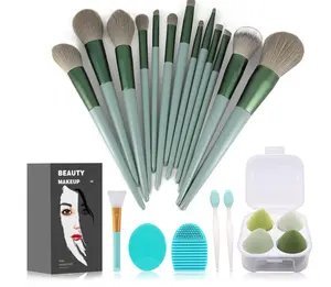Makeup Brushes 22 Pcs Makeup Kit,Foundation Brush Eyeshadow Brush Make up Brushes Set (Green, 22 Piece Set)