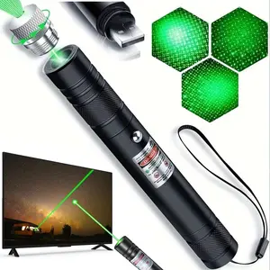 Long Range Rechargeable Laser Beam, USB Charging for Hiking, Presentations & Outdoor Use (Professional-Grade Green Light)