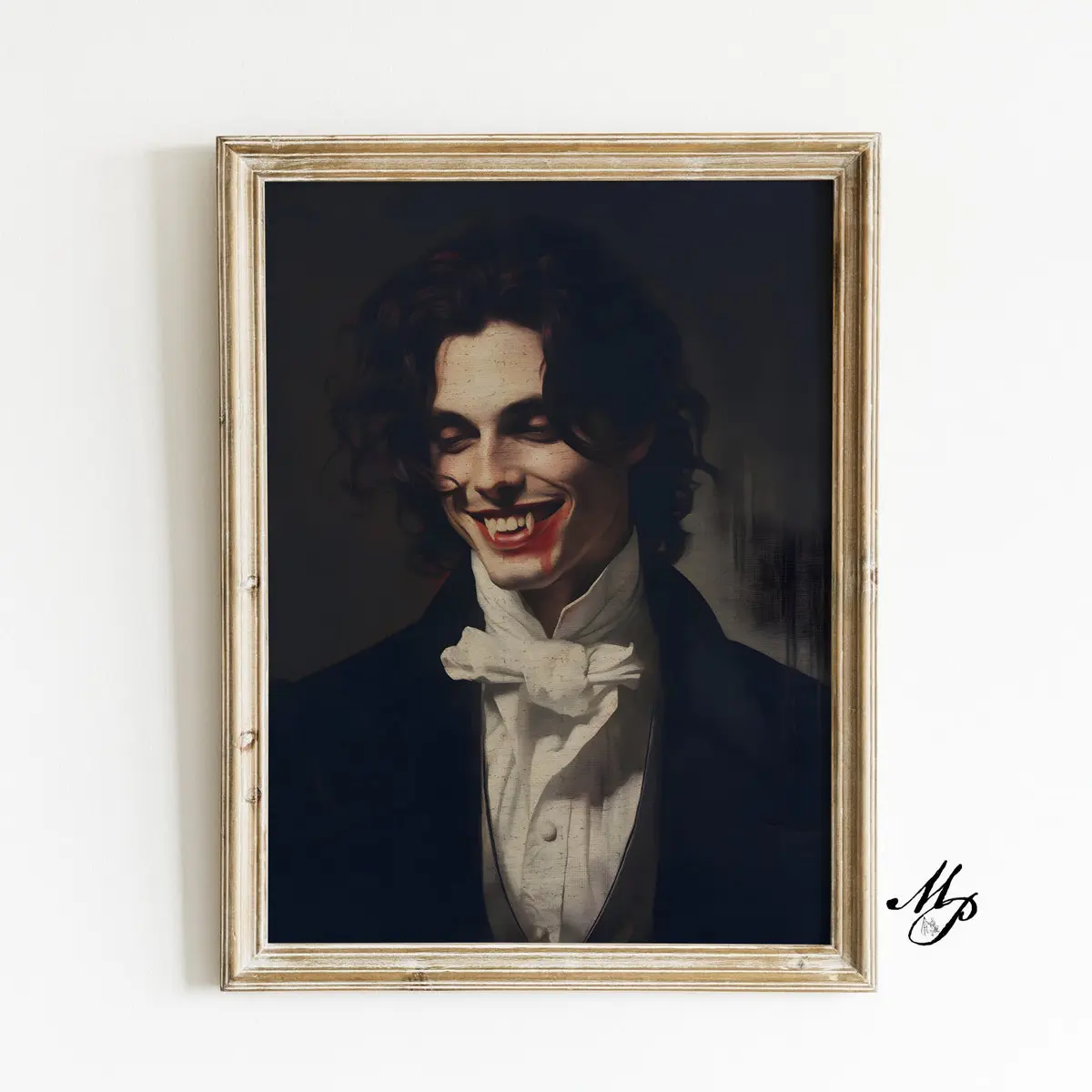 Vampire Vintage Print - Home Decor - Dark Academia - Dark Art - Occult Poster - Gothic Home Decor - Witchcraft - Wiccan Art, Room Decor, Unframed