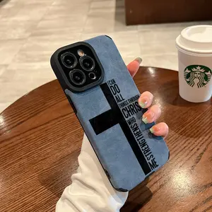 Chic Cross Pattern  phone case is made of TPU and leather with a delicate touch that is skin friendly like velvet suitable for Apple 17 16 15 14 13 12 11 Pro Max Plus X XS Max