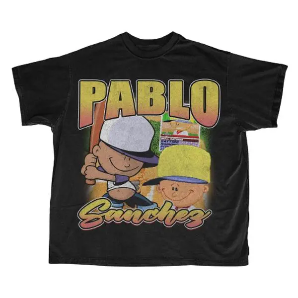 Women's Spandex Short-Sleeve Stretch T-Shirt, Pablo Sanchez Vintage Backyard Sports Bootleg Top, Retro Athletic Style for Sports Fans