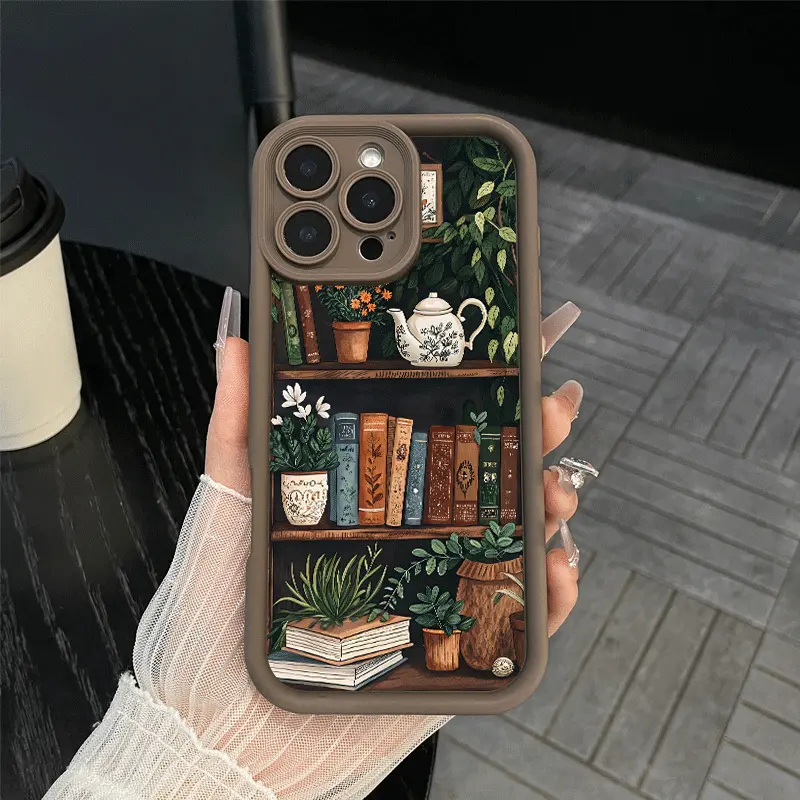 Premium Silicone Phone Case for iPhone 17 Pro Max, 16, 15 Plus, 14, 13, 12, 11, XS, XR - Vintage Book Art, Durable, Shockproof, Pocket-Friendly, Protective Mobile Phone Accessories