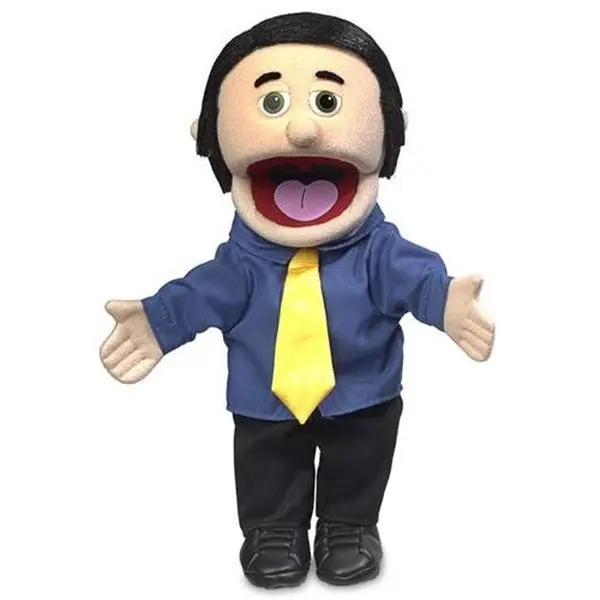 George, Man Puppet, Peach Skin (14")