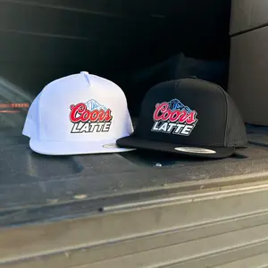 Retro Coors Latte Trucker Hat - Flatbill Trucker Snapback, No-Fade Colors, Wash After Wash, Layer-Friendly, Works in Any Weather