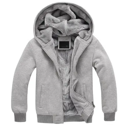 gray fleece lined