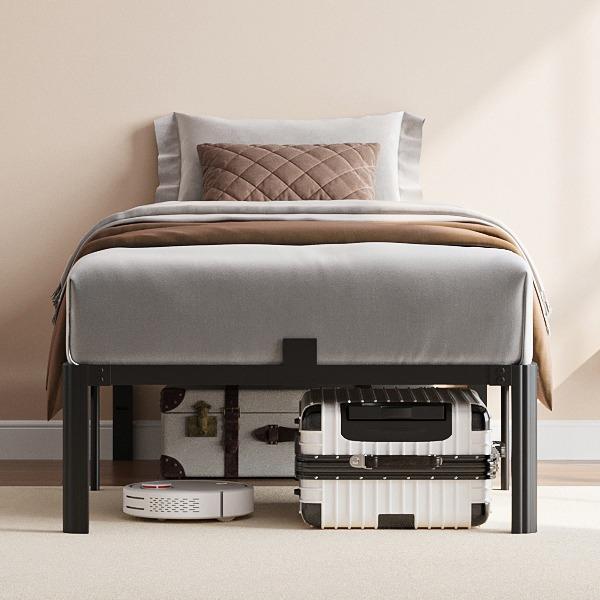 XUKIL Twin Bed Frames, 14 Inch Heavy Duty Metal Bed Frame Twin Size,No Box Spring Needed/No Shaking/Noise Free/Easy Assembly,Apartment Furniture