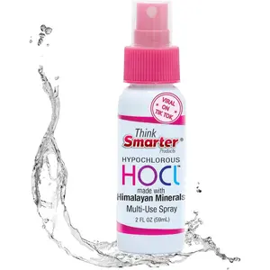 Think Smarter | Multi-Use Spray Alcohol-Free HOCl Spray for Skin, Hands, & Surfaces | Fragrance-Free Formula | Gentle, Everyday Cleanser for Home & Travel
