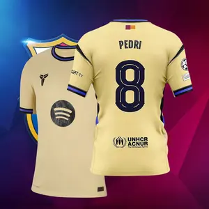8# Pedri 25-26 Season Away Short Sleeve Soccer Jersey Fans Version Football Jersey