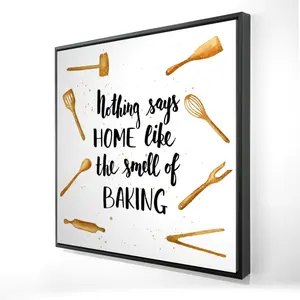 360 Stand Framed Kitchen Wall Photo - 36x36 in., Artistic Illustrations with Uplifting Quote, Home Decoration for Kitchen & Baking Room, Ideal Gift for Home Supplies Enthusiasts, Print