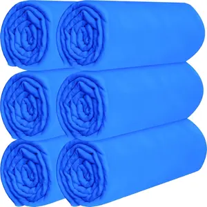 6 Pack Shammy Cloth for  Drying 26"x17"Absorbent  Drying Towel   Wash Towel Chamois Cloth for , Dust Remove, No Scratch/Spot Streak, Blue