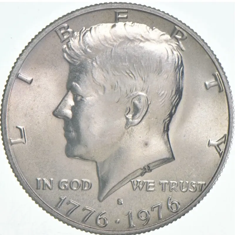 1976-S Silver JFK Half Dollar Brilliant Uncirculated. Bicentennial Half Dollar.