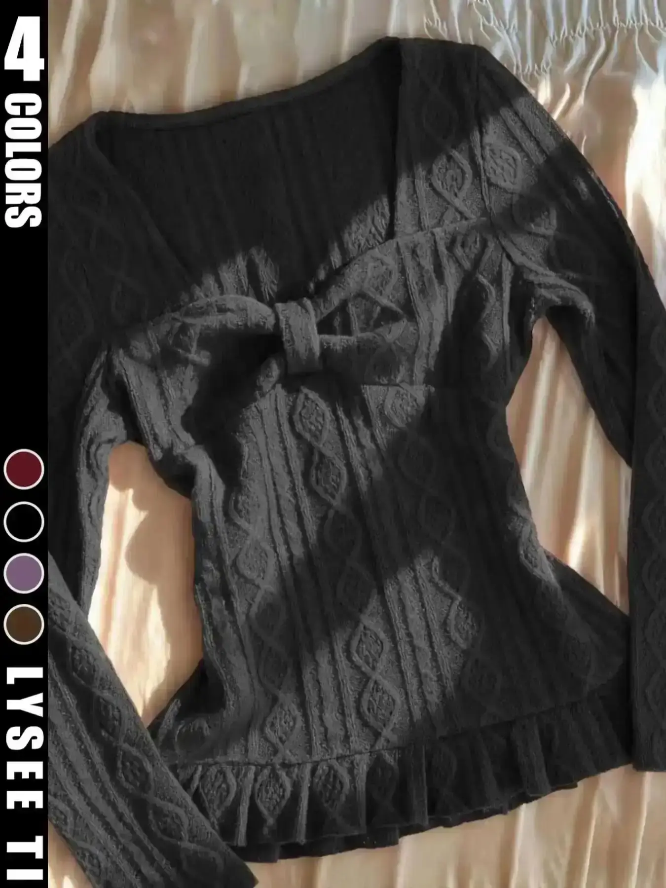 Women's Y2K Vintage Harajuku Style Sweater, Fitted Long Sleeve Cross Design Top, Casual Fall & Winter Knitwear, Punk Fashion Streetwear Breathable Bodycon Dress Yoga Pants Bottoms Slim Fit Shorts, Cozy, Modern